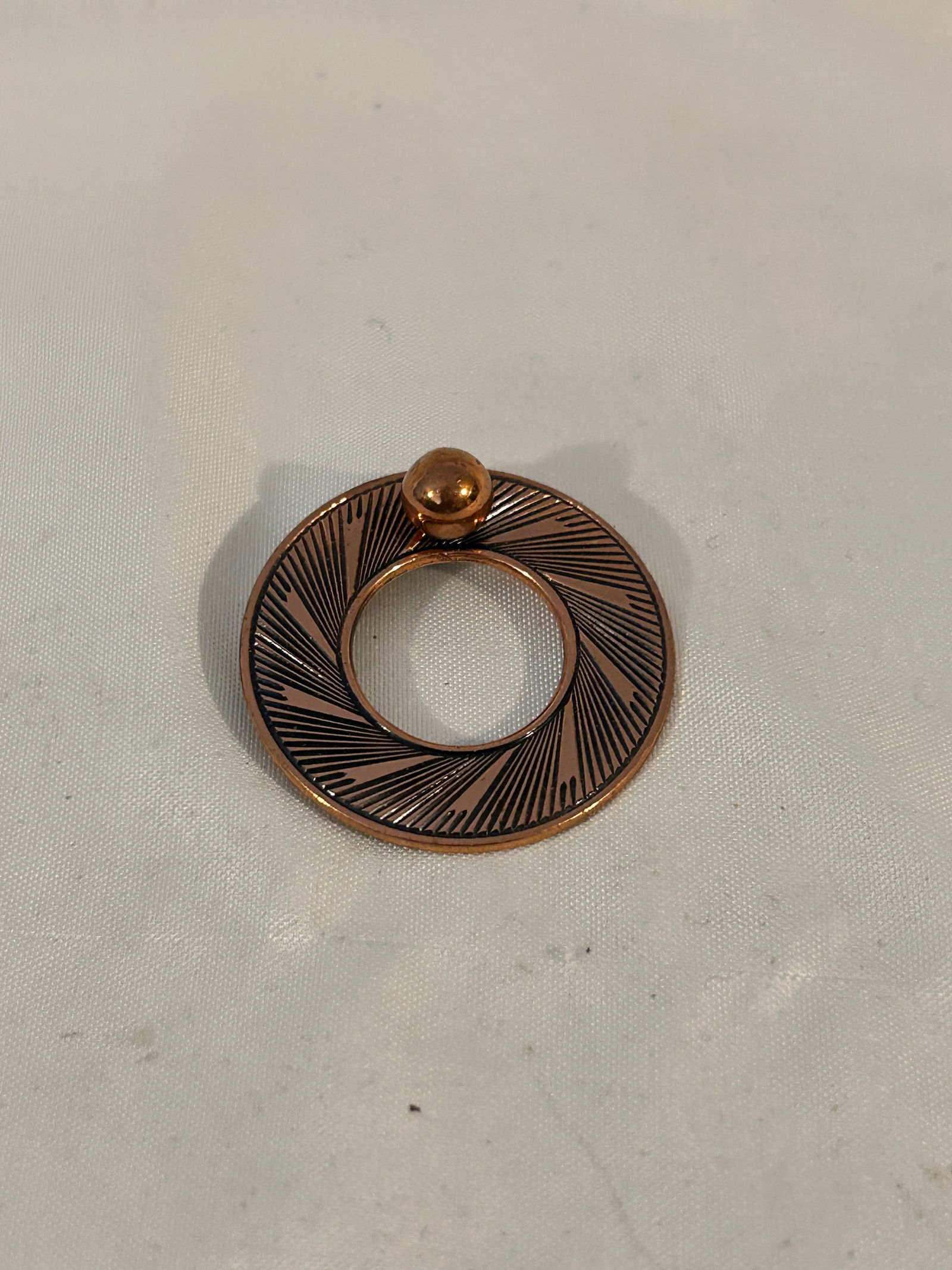 Vintage Copper Modernist Brooch (1 of 4)
