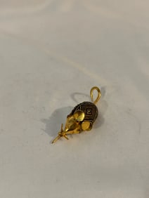 Vintage Damascene mouse  Brooch
