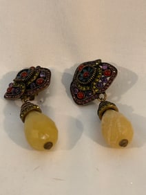 Vintage Heidi Daus Swarovski Crystal Earrings