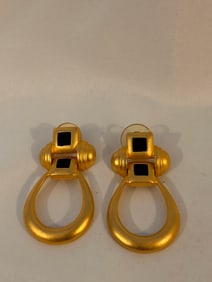 Vintage Goldtone Pierced Earrings