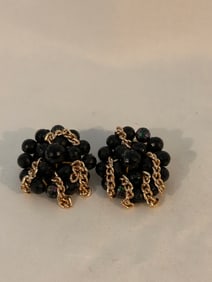 Vintage old Germany clip on Earrings