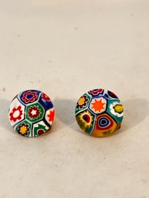 Vintage post Murano clip on Earrings