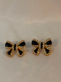 Vintage Joan Rivers Goldtone Pierced Post Earrings