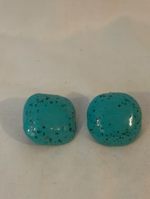 Vintage green acrylic Earrings