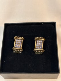 Heidi Daus Clipon swarovski crystal earrings