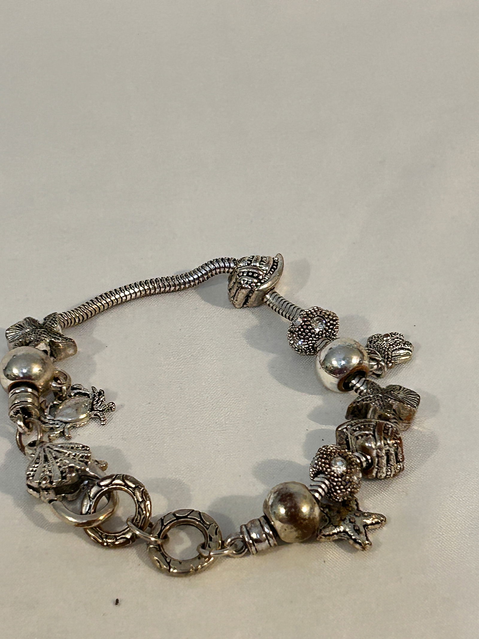 Vintage pandora style charm Bracelet 8" (1 of 3)