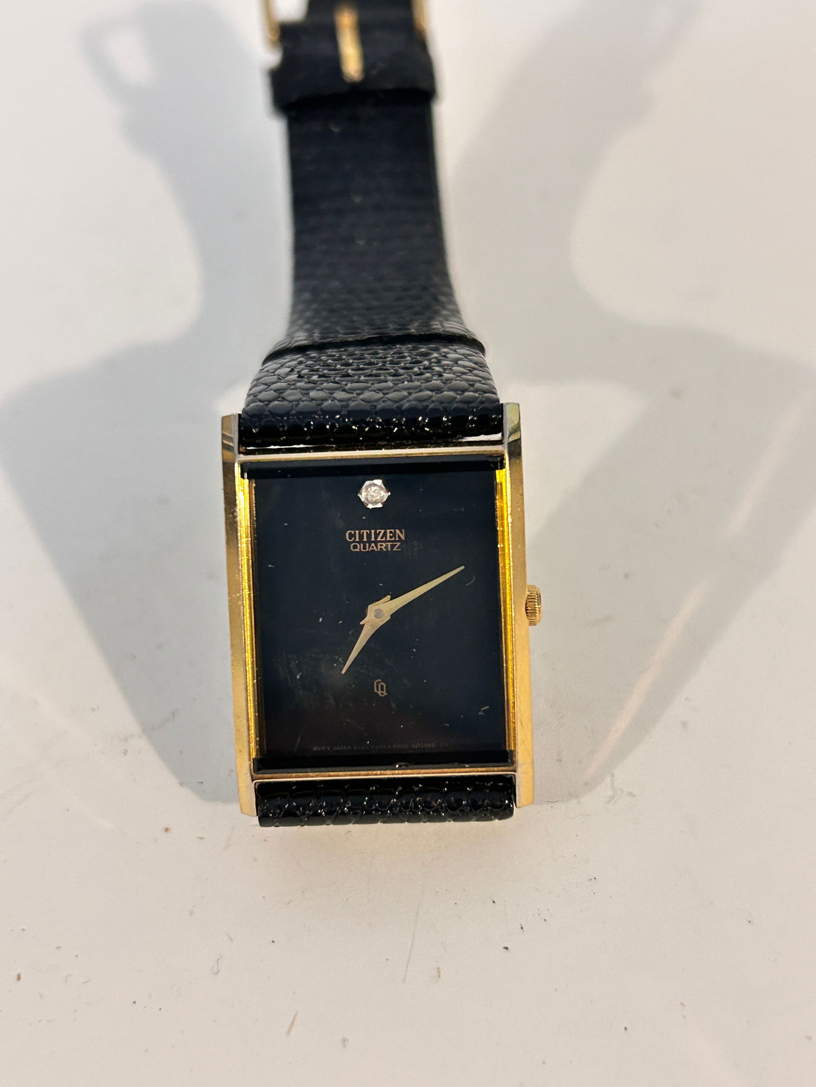 Citizen 6020-K00519 Quartz Tank Watch Black Diamond working: Citizen 6020-K00519 Quartz Tank Watch Black Diamond working Please view all photos as they are part of the description and condition of this Item, Feel free to contact me with questions or picture req