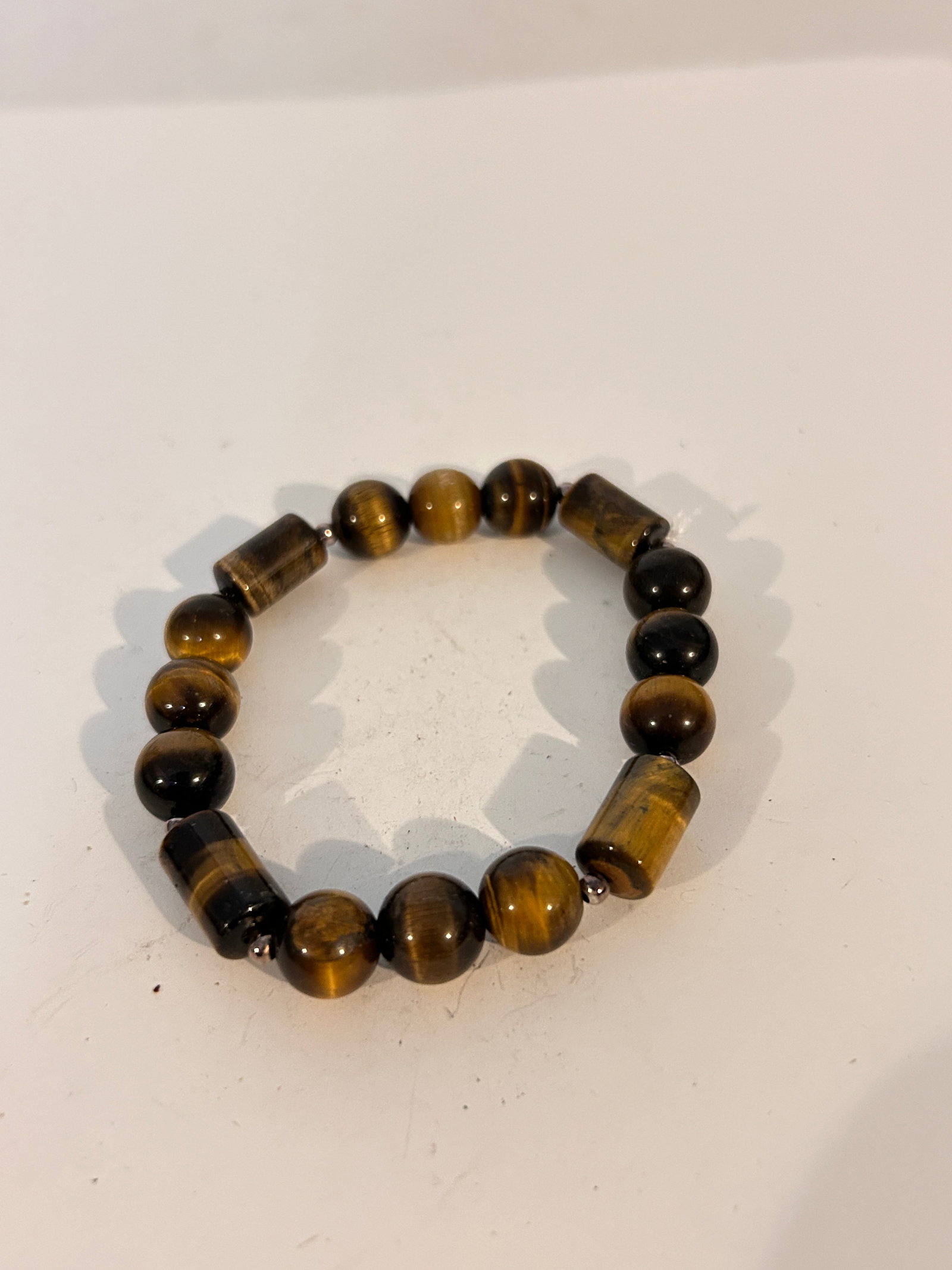 Vintage Tigers Eye bead stretch Bracelet 7" (1 of 3)