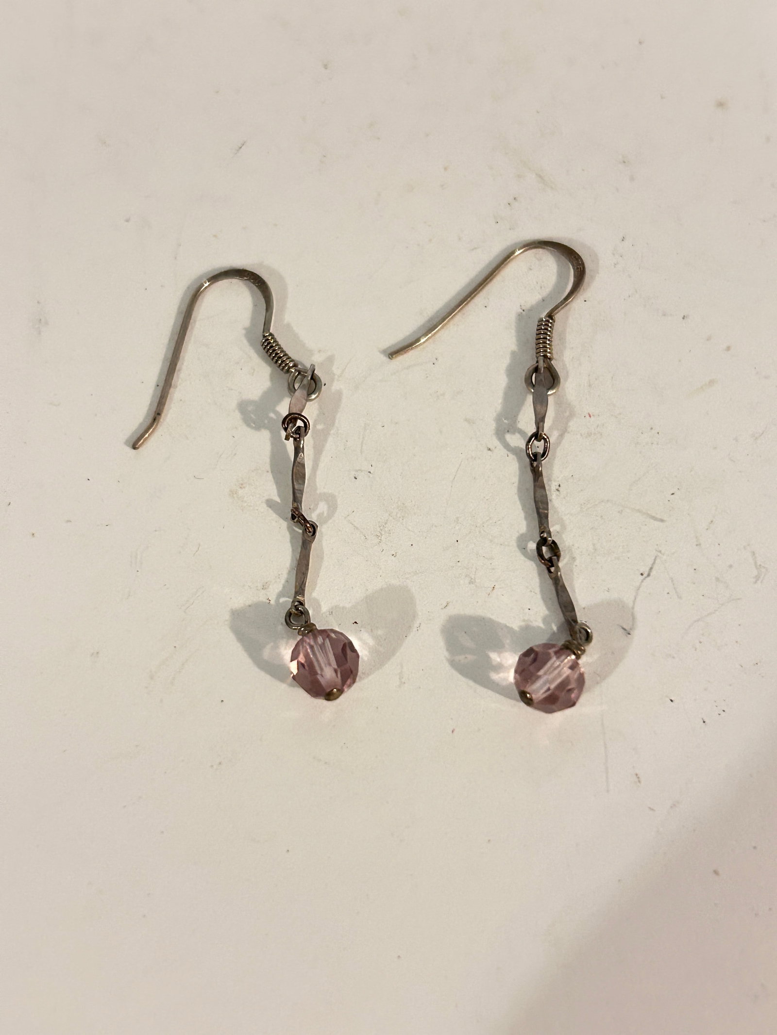 Vintage Sterling Silver Swarovski Crystal Earrings: Vintage Sterling Silver Swarovski Crystal Earrings Please view all photos as they are part of the description and condition of this Item, Feel free to contact me with questions or picture requests! Us