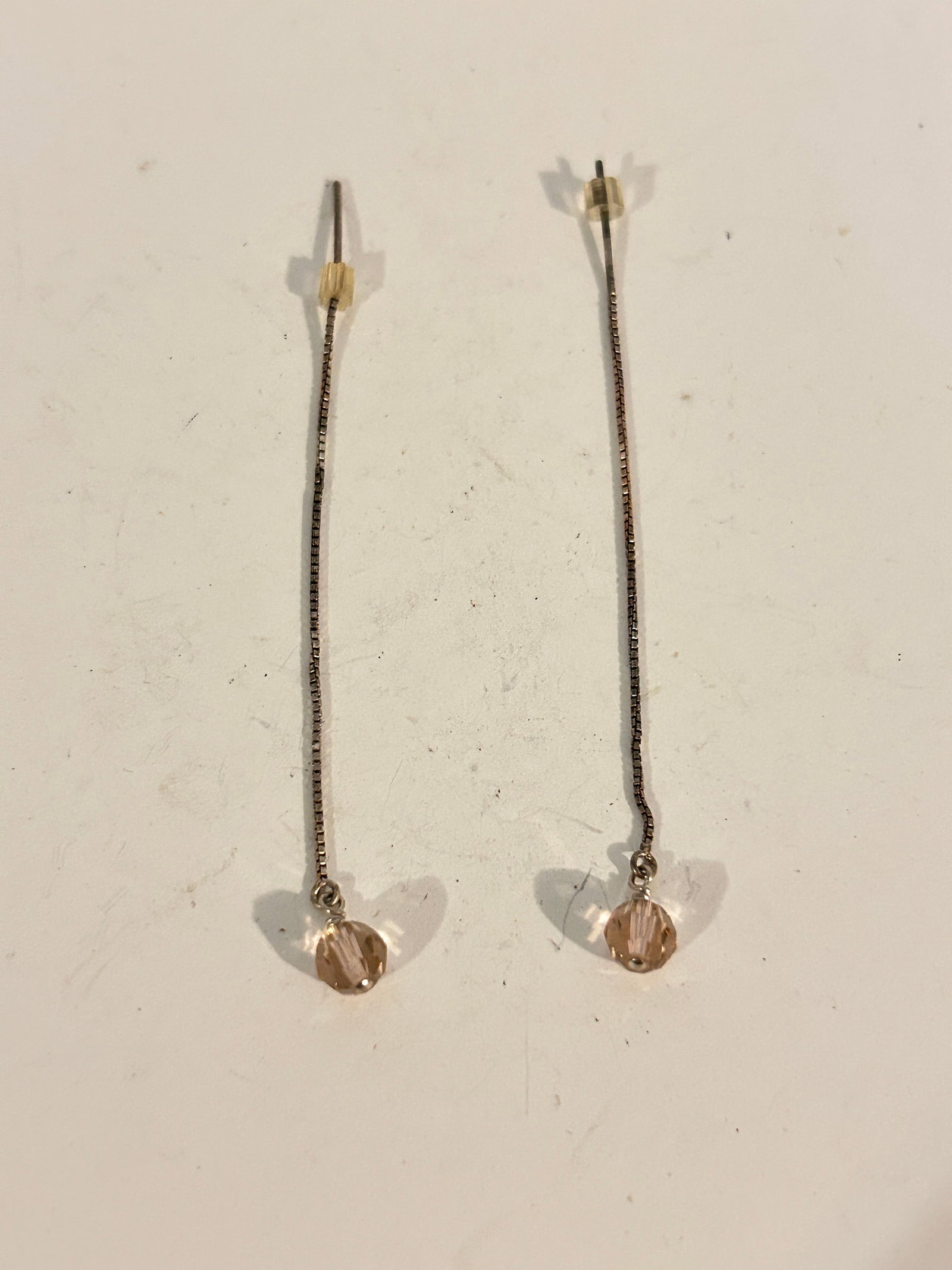 Vintage Sterling Silver Swarovski Crystal Earrings: Vintage Sterling Silver Swarovski Crystal Earrings Please view all photos as they are part of the description and condition of this Item, Feel free to contact me with questions or picture requests! Us