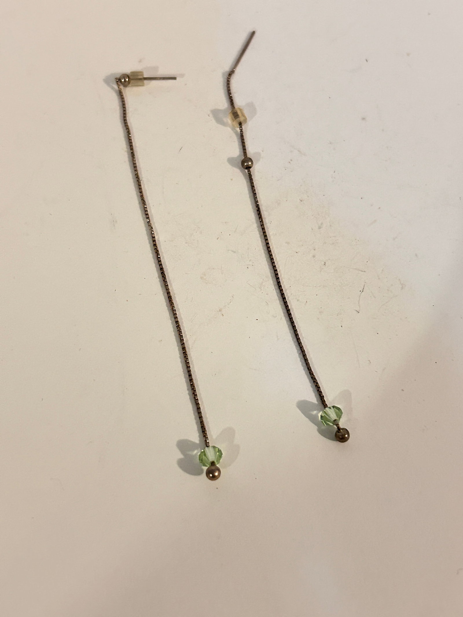 Vintage Sterling Silver Swarovski Crystal Earrings: Vintage Sterling Silver Swarovski Crystal Earrings Please view all photos as they are part of the description and condition of this Item, Feel free to contact me with questions or picture requests! Us