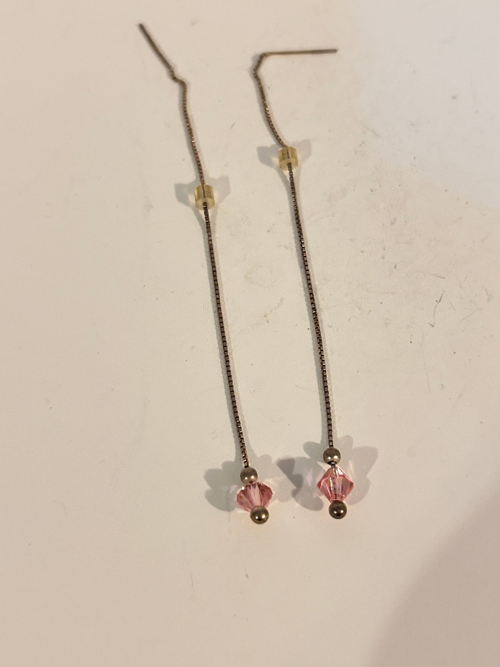 Vintage Sterling Silver Swarovski Crystal Earrings: Vintage Sterling Silver Swarovski Crystal Earrings Please view all photos as they are part of the description and condition of this Item, Feel free to contact me with questions or picture requests! Us