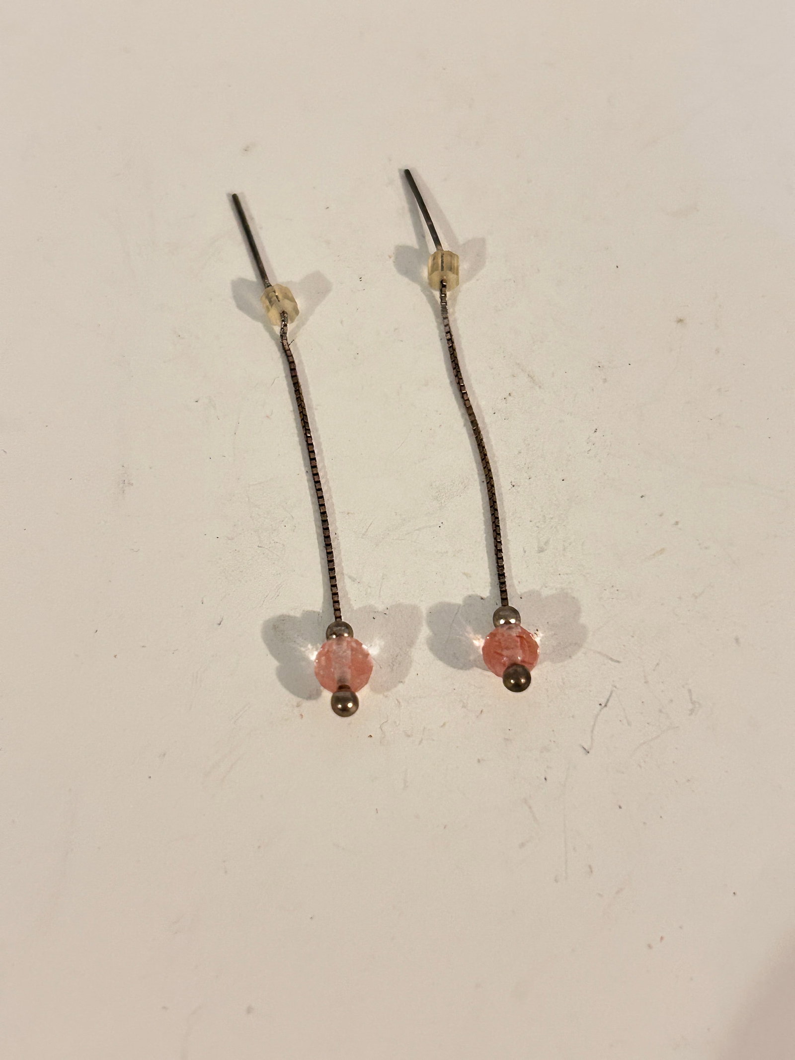 Vintage Sterling Silver Swarovski Crystal Earrings: Vintage Sterling Silver Swarovski Crystal Earrings Please view all photos as they are part of the description and condition of this Item, Feel free to contact me with questions or picture requests! Us
