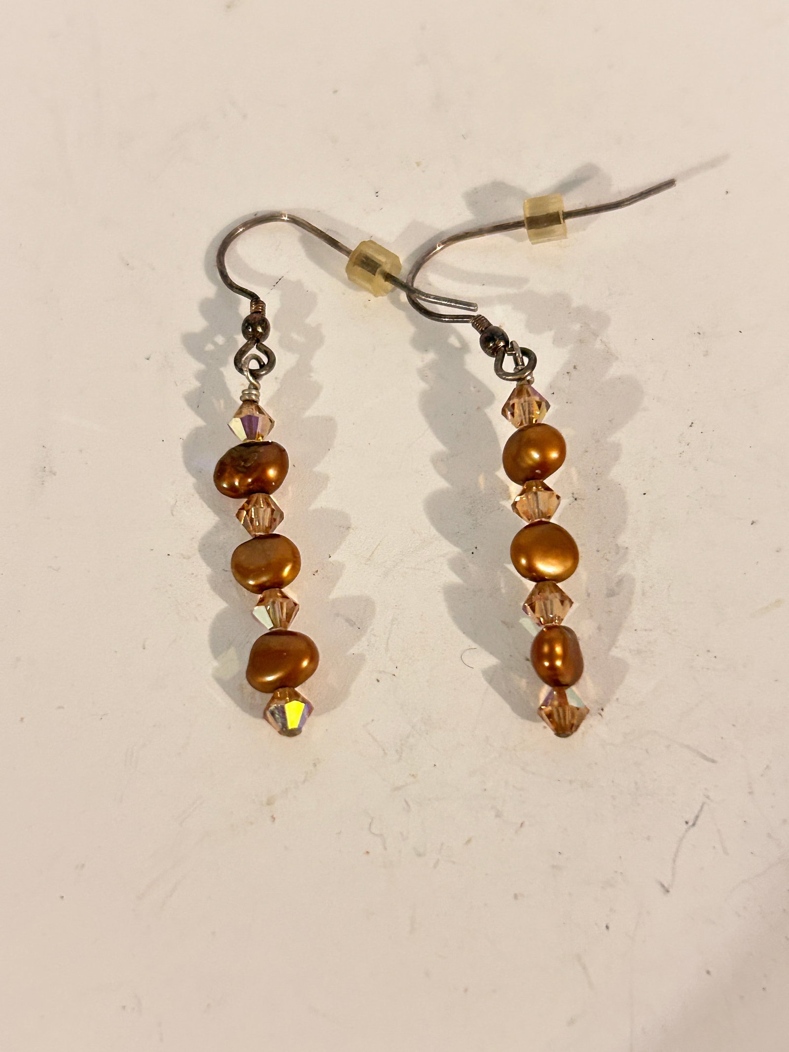 Vintage Sterling Silver Swarovski Crystal Earrings: Vintage Sterling Silver Swarovski Crystal Earrings Please view all photos as they are part of the description and condition of this Item, Feel free to contact me with questions or picture requests! Us