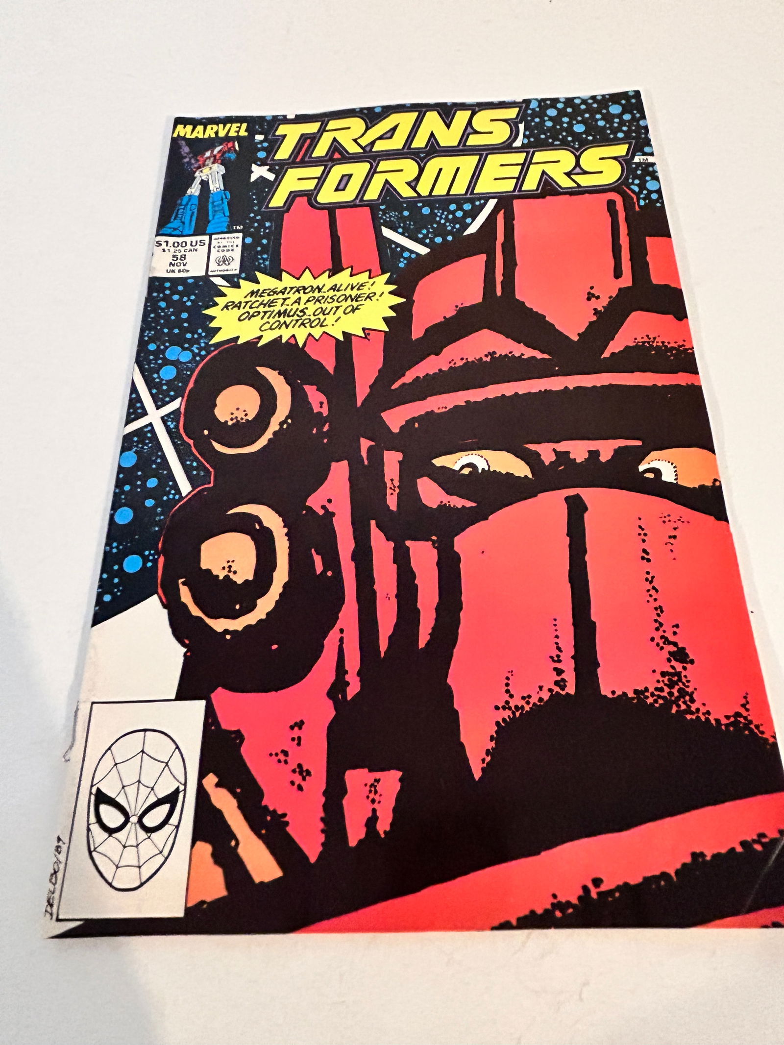 Vintage Comic Book Transformers # 58 (1 of 2)