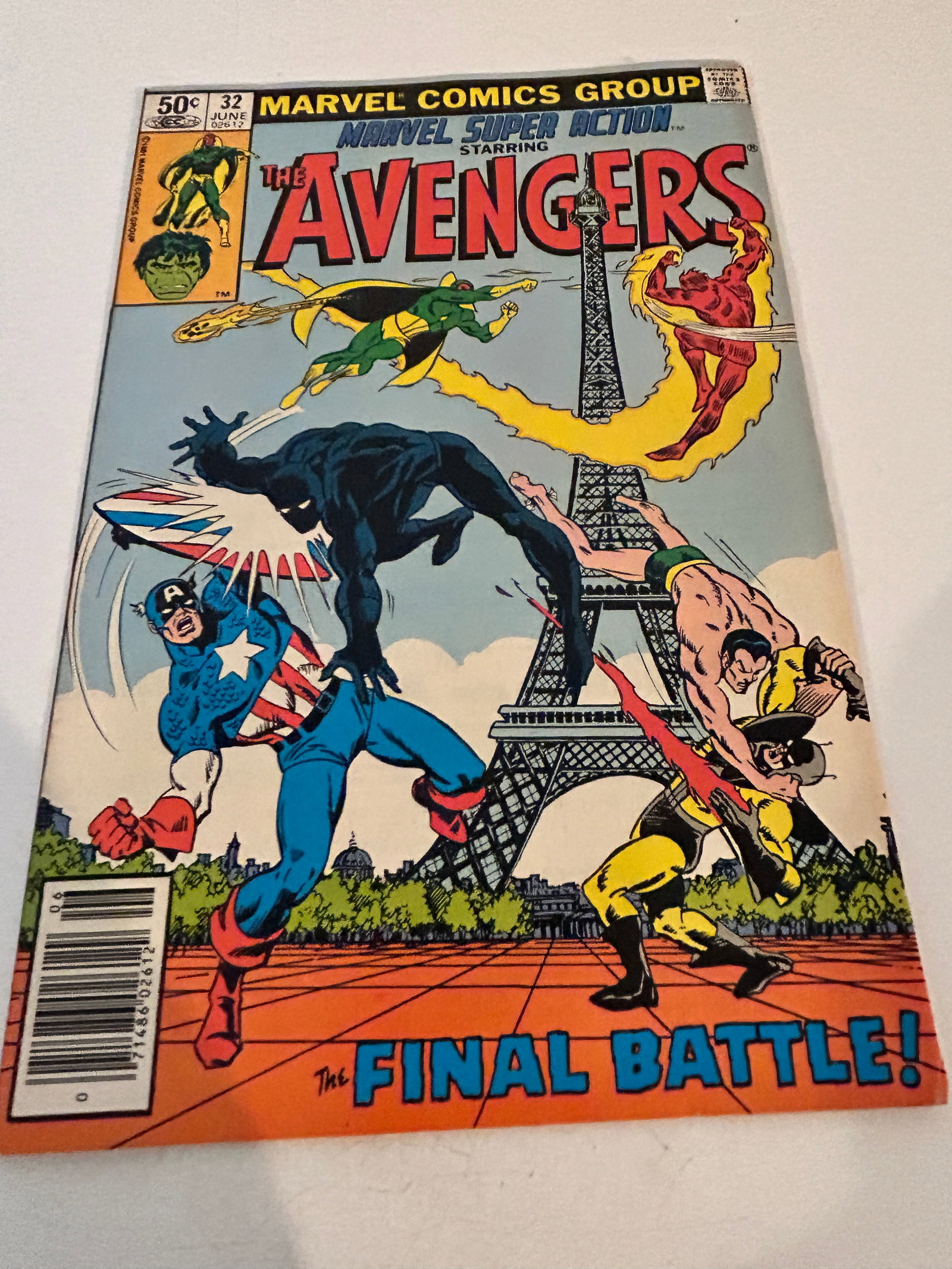 Vintage Comic Marvel Super Action # 32 (1 of 2)