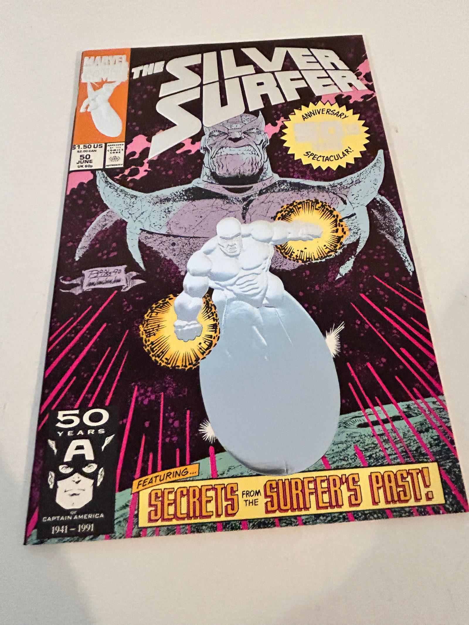 Vintage Comic Book The Silver Surfer # 50 (1 of 2)