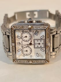 Vintage Bulova Diamond heavy quartz working Watch A8
