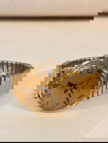 Vintage Hamilton Electronic 10K Rolled Gold Plate 33mm working Wristwatch