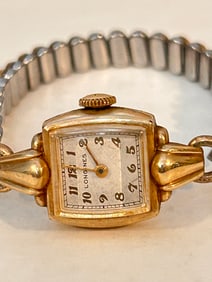 Vintage Longines working Manual Wind 10k RGP Watch Original Band S&W