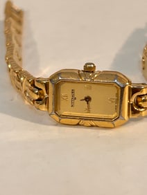 Wittnauer Vintage Gold Tone working Dress Quartz Watch LU 8035