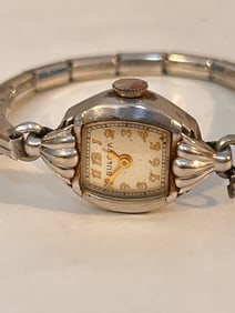 Vintage Bulova 17 Jewels Ladies working Watch 10k White RGP J277818