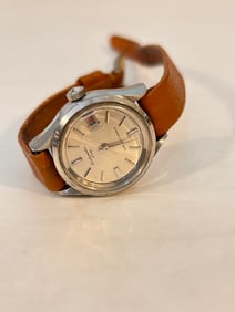 Vintage Seiko Matic Lady Automatic 2505-0080 Watch Silver Tone Date Running