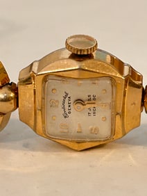 Vintage 10K RGP Continental Geneva working 17 Jewel Ladies Swiss Watch