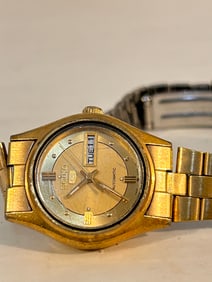 Vintage Seiko 5 Automatic Women's 2906-0821 A1 Day/Date WORKING