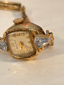 Vintage Bulova 1960's Manual Wind working Ladies 10K rolled gold Watch L0