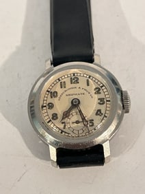 Abercrombie Fitch Scarce Shipmate working Vintage 1930s Screwback Watch