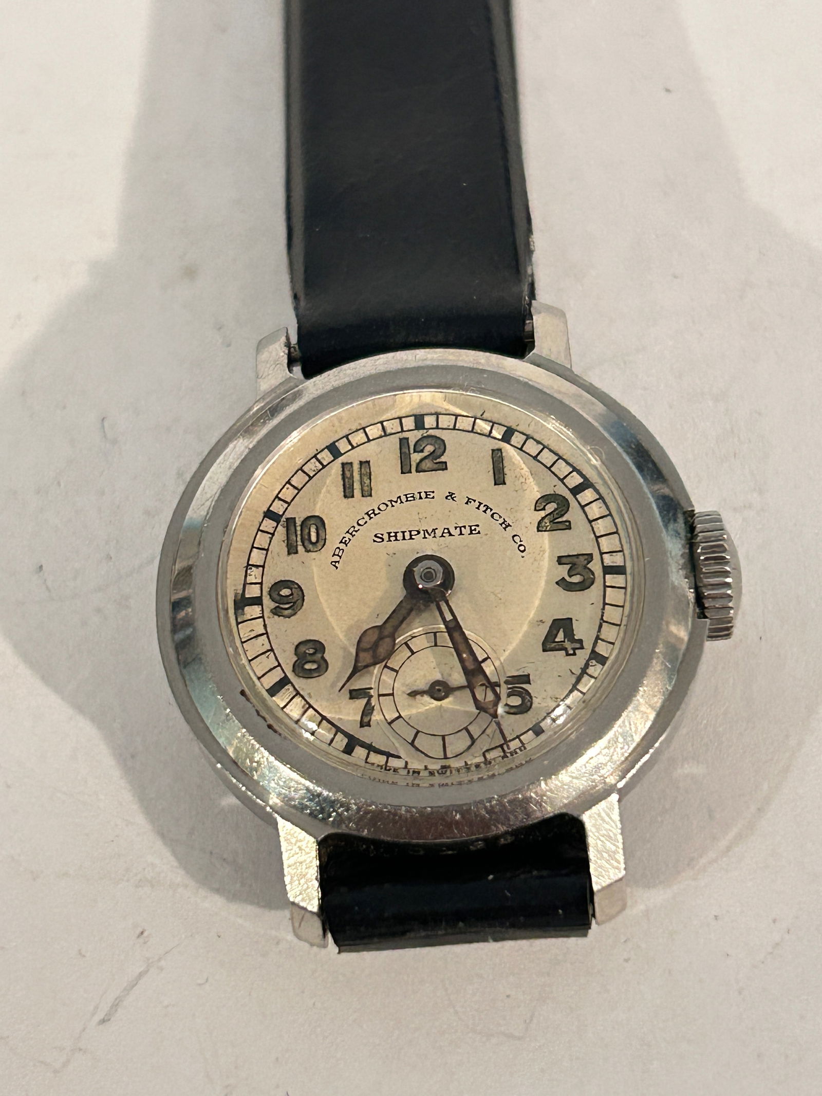 Abercrombie Fitch Scarce Shipmate working Vintage 1930s Screwback Watch (1 of 7)