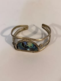 Vintage Sterling Silver Alpaca Bracelet 6"