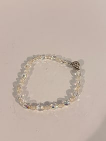 Vintage crystal bead Bracelet 8"