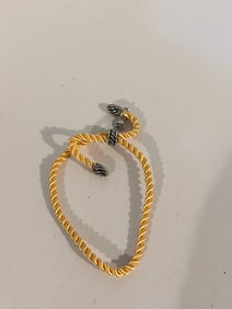 Vintage D.Y Adjustable rope Bracelet 8"