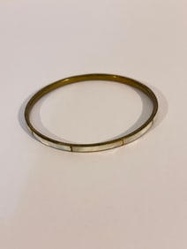 Vintage mother of pearl slim Bracelet 7"