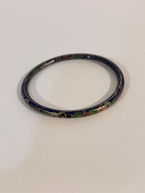 Vintage Chinese Jewelry Cloisonne Enamel Bracelet  7"
