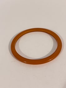 Tested Vintage Bakelite Bangle Butterscotch 7"