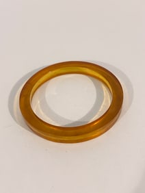 Vintage Amber Applejuice BAKELITE Bracelet Bangle 7"