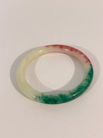 Vintage Glass Colorful Bracelet 7"