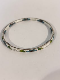 Vintage Chinese Jewelry Cloisonne Enamel Bracelet  7"