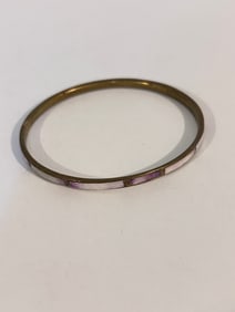 Vintage mother of pearl slim Bracelet 7"