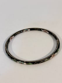 Vintage Chinese Jewelry Cloisonne Enamel Bracelet  7"