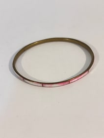Vintage mother of pearl slim Bracelet 7"