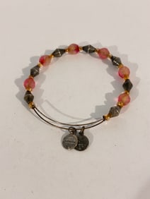 Alex and Ani Vintage Stretch Bracelet Signed 7"