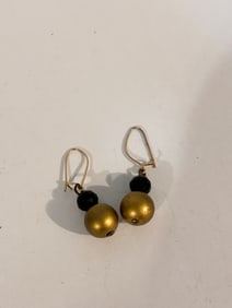 Vintage gold bead Earrings