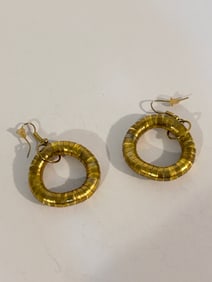 Vintage Goldtone Pierced Earrings