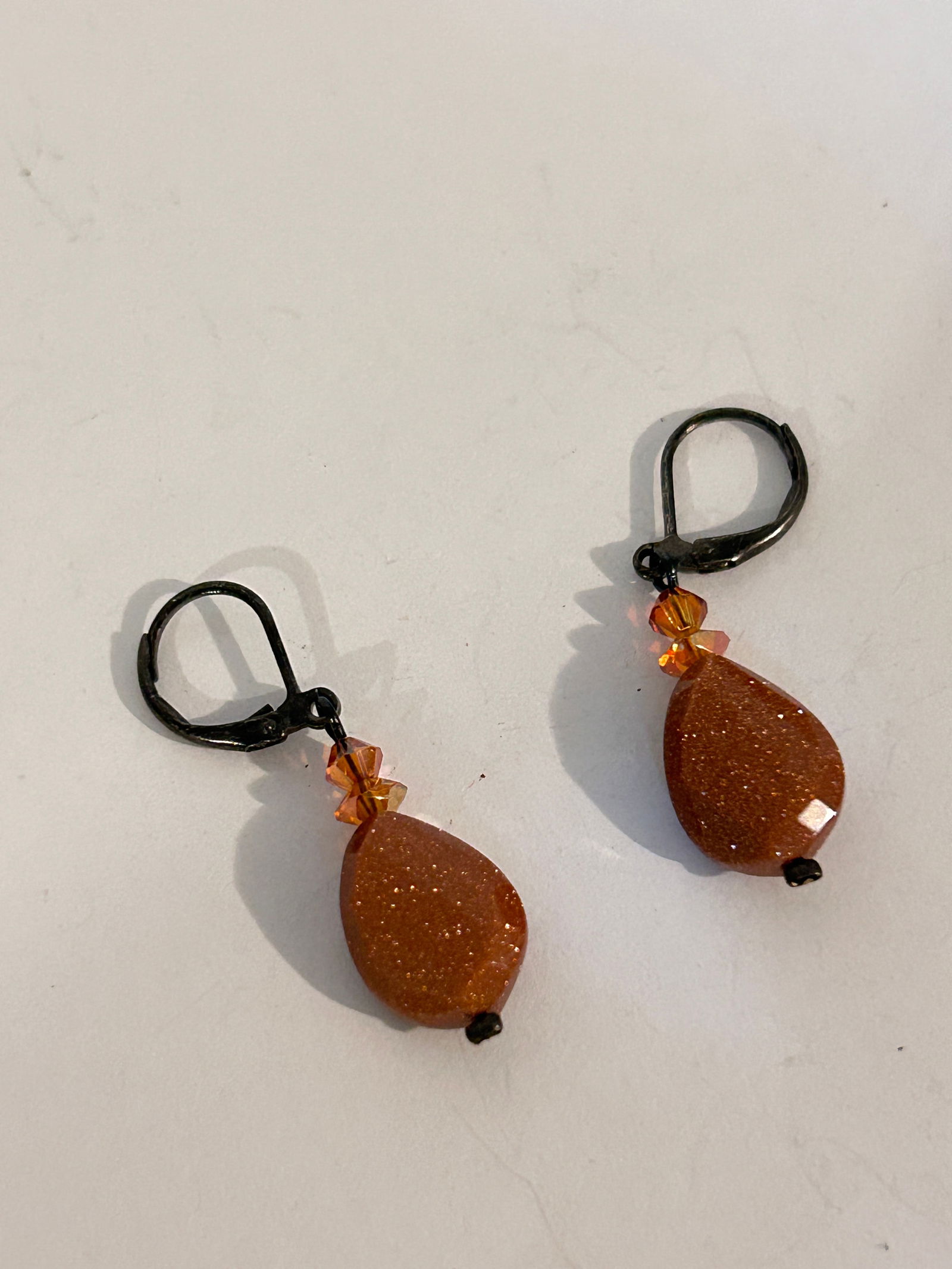 Vintage gem stone Earrings (1 of 4)
