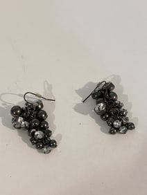 Vintage rhinestone bead Earrings
