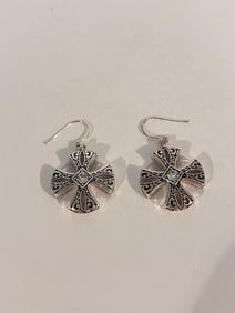 Vintage Brighten silver tone Earrings